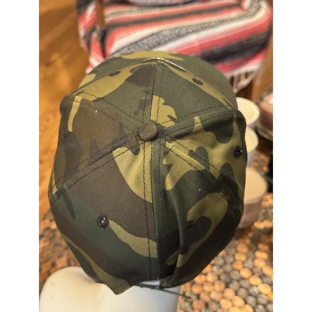 Dude Dad Create The Adventure Camo Snap Back Hat Cap-One Size Fits All